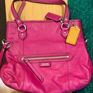 Pink coach bag